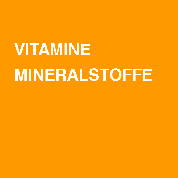 Vitamine / Mineralstoffe